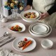 Wholesale Crockery Items Dinner Sets for Restaurant White Ceramic Plate Set Dinnerware Nordic Plates and Bowls Tableware Set