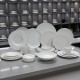 Wholesale Crockery Items Dinner Sets for Restaurant White Ceramic Plate Set Dinnerware Nordic Plates and Bowls Tableware Set