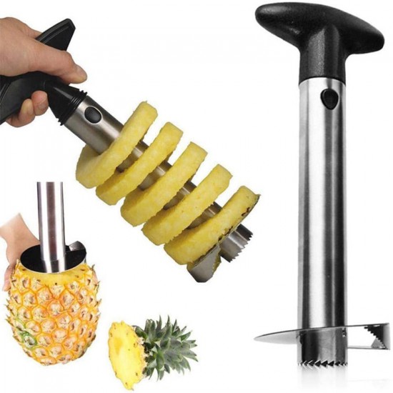 Heavy Duty Stainless Steel Manual Pineapple Slicer Corer Easy Home Kitchen Fruit & Vegetable Cutter Custom Logo for Hotels Homes