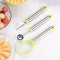 3 in 1 Stainless Steel Fruit Caving Tool Melon Baller Scoop Set Fruit Scooper Seed Remover for Fruit Slicer Dig Pulp Separator