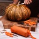 Top Seller 7PCS Halloween Pumpkin Carving Kits Premium Quality Metal PP Plastic Wholesale Set for Fruit & Vegetable Carving
