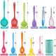 Wholesale Eco Friendly Food Grade 12 Piece Colorful Silicone Kitchen Cooking Tools Utensils Sets with Holder