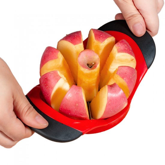 Extra Sharp 8 Blades Manual Stainless Steel Apple Cutter Easy Grip Handle Lightweight Fruti Corer High Quality Metal Material
