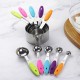Stainless Steel Measuring Cups and Measuring Spoons Set 10 Pcs/set Kitchen Cooking Measurement with Multi Color Soft Handle