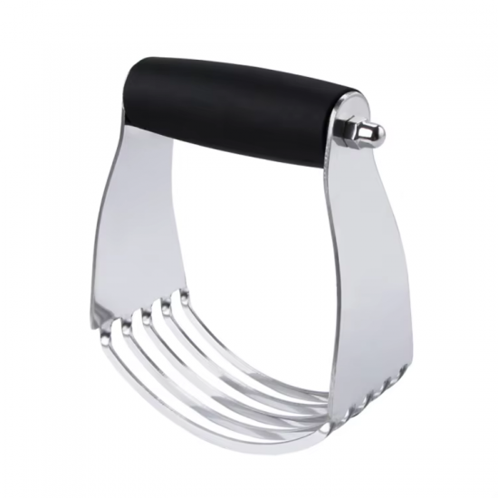 Home and Kitchen Pastry & Dough Cutter Tool Manual Kneading Bread Dough Mixer Stainless Steel Dough Blender with TPR Handle