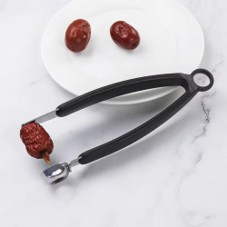 Durable Stainless Steel Manual Fruit Vegetable Gadgets Kitchen Core Seed Remover Plastic Handle Includes Olive Red Date Core