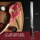 Custom Sharp Metal Brisket Cutting Knives Stainless Steel BBQ Steak Ham Slicing Knife