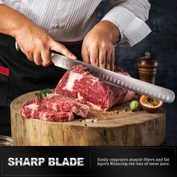 Wholesale Spanish Ham Slicer Knife Stainless Steel Brisket Slicing Knives Meat Carving Long Knife