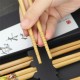 Factory Custom Animal Cartoon Chopsticks Reusable Bamboo Lucky Cat Chop Sticks with Gift Box