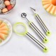 3 in 1 Stainless Steel Fruit Caving Tool Melon Baller Scoop Set Fruit Scooper Seed Remover for Fruit Slicer Dig Pulp Separator