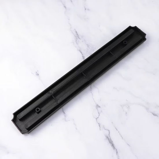 Wall Mounted Magnetic Knife Holder Stainless Steel and Plastic Storage Rack Easy Solution for Kitchen Knives