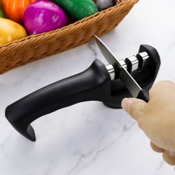 High Quality Kitchen Accessories 3-Stage Professional Knife Sharpener for Helps Repair Restore Polish Blades