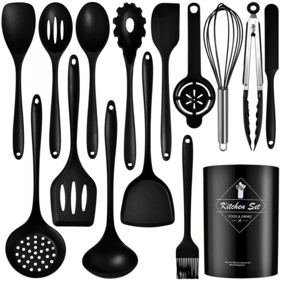32 Piece Kitchen Tools Gadgets Heat Resistant Silicone Cooking Utensils Set for Kitchen Cookware Tools