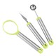 3 in 1 Stainless Steel Fruit Caving Tool Melon Baller Scoop Set Fruit Scooper Seed Remover for Fruit Slicer Dig Pulp Separator