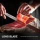 Wholesale Spanish Ham Slicer Knife Stainless Steel Brisket Slicing Knives Meat Carving Long Knife