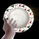 Bone China Christmas Holiday Dishes Dinnerware Set Complete Father Christmas Tableware Xmas Dining Ware Plates Set