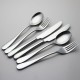High Quality Stainless Steel Flat Silverware Metal Knife  Fork and Spoon Wedding Cutlery Set