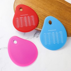 Food Grade Nonstick Baking Pastry Tool Teardrop-Shaped Silicone Dough Scraper Sptuala Bowl Cake Scraper