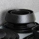Matte Black Japanese Ceramic Rice Bowl Porcelain Matcha Alms Bowl Ramen Soup Bowl Salad Dessert Cereal Bowl