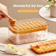 One-Click Household Storage Ice Cube Maker Plastic Ice Tray and Box for Refrigerator Ice Cream Tool