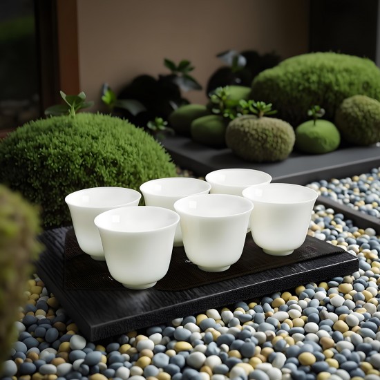 70 ml Saudi Arabic Coffee Cup No Handle Ceramic Bone China Ethiopian Coffee Cups Without Handle Personalized Espresso Cups