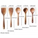Wholesale Wooden Kitchen Utensils and Appliances Sets Long Handle Spatula Spoon Cooking Utensils