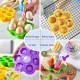 BPA Free Silicone Popsicle Molds Multi-Functional Storage Container for Homemade Food Kids Ice Cream DIY Pop Molds Cube Maker