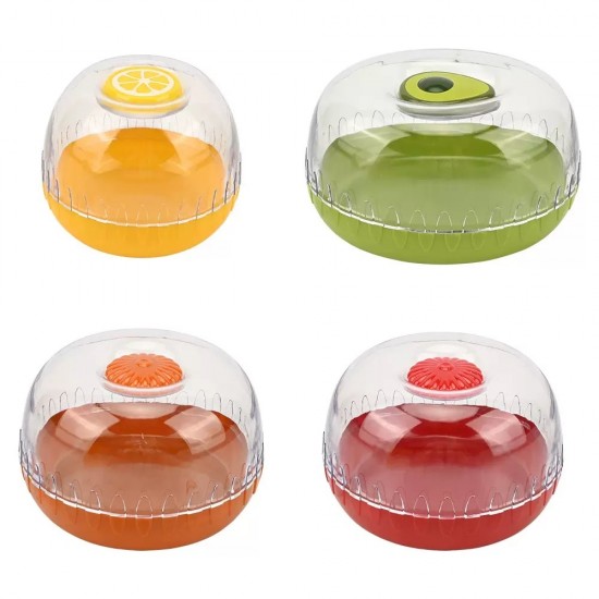 Creative New Fruit Fresh-keeping Box Plastic Vegetable Transparent Sealed Storage Box for Lemon Onion Tomato and Avocado