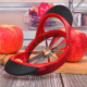 Professional Kitchen Creative Fruit Vegetable Tool 12-Stainless Steel Blade Plastic Apple Slicer with Anti-Slip Handle