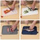 4 Pieces Color Coded Cutting Board Set Dishwasher Safe Plastic Chopping Board with Prevent Mixing Foods Coded