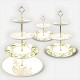 Gold Rim Lily of the Valley Decorative Plates for Events Bone China Flower Dinner Charger Plate for Wedding Festive Holiday