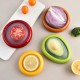 Creative Fruit and Vegetable Silicone Fridge Fresh-Keep Containers Flexible Visibility Fruit & Vegetable Saver Box for Lemon
