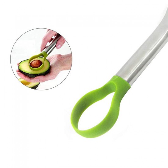Stainless Steel Fruit and Vegetable Tool Multi Functional 3 in 1 Avocado Core Pit Remover Cutter Slicer