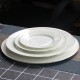 Gold Rim Bone China Dinner Set White Charger Plates for Wedding Decoration Assiette En Porcelaine