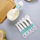 Kitchen Baking Measuring Set Multi Purpose 12 Pieces White Nesting Plastic  Measuring Spoon and Measuring Cup Sets