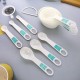 Kitchen Baking Measuring Set Multi Purpose 12 Pieces White Nesting Plastic  Measuring Spoon and Measuring Cup Sets