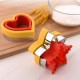 Stainless Steel Heart-shaped Sandwich Mold 2 in 1 Press-type DIY Baking Sandwich Cookies Cutter and Sealer