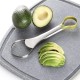 Stainless Steel Fruit and Vegetable Tool Multi Functional 3 in 1 Avocado Core Pit Remover Cutter Slicer