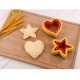 Stainless Steel Heart-shaped Sandwich Mold 2 in 1 Press-type DIY Baking Sandwich Cookies Cutter and Sealer