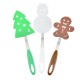 Christmas Gift Nylon Cooking Utensil Set of 3 Piece Cute Snowman Tree Gingerman Shape Non Stick Kitchen Pancake Spatula Turner