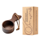 Eco-Friendly Walnut Wood Espresso Coffee Bean Spoon Accessory for Measuring and Dosing Tea Sugar Coffee