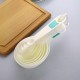 Kitchen Baking Measuring Set Multi Purpose 12 Pieces White Nesting Plastic  Measuring Spoon and Measuring Cup Sets