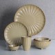 Wholesale Ceramic Bowls and Plates Dinner Set Reactive Glaze Retro Dinnerware for Restaurant