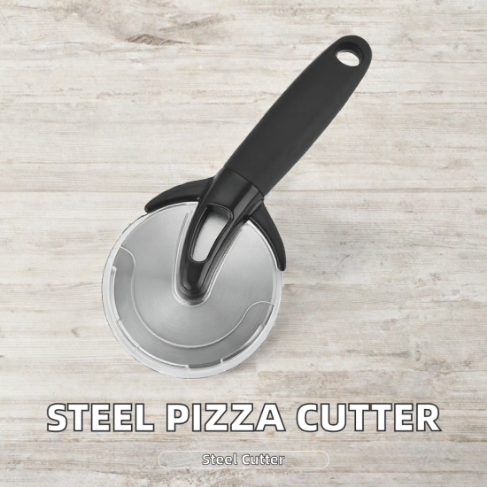 Stainless Steel Disposable Pizza Slicer Cutter Wheel with Protective Cover Customizable Logo Pizza Tools