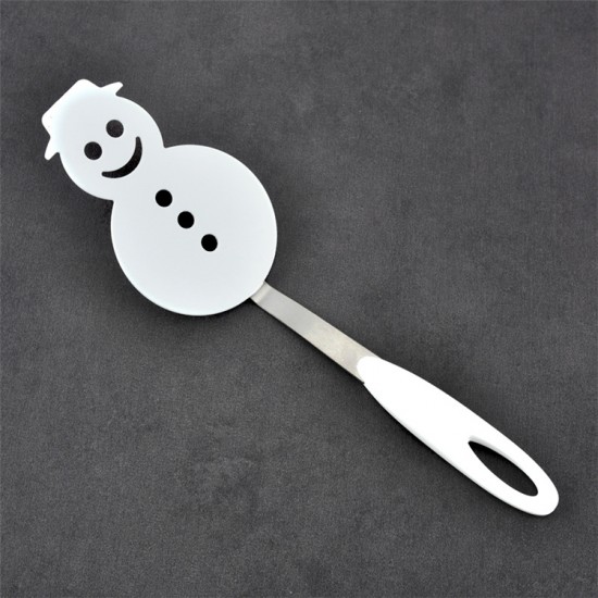 Christmas Gift Nylon Cooking Utensil Set of 3 Piece Cute Snowman Tree Gingerman Shape Non Stick Kitchen Pancake Spatula Turner