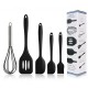 Hot Selling Luxury 5pcs Heat-Resistant Silicone Kitchen Utensils New Home and Kitchen Accessories Cooking Spatula Set