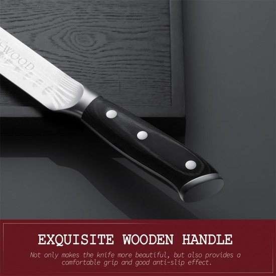 Custom Sharp Metal Brisket Cutting Knives Stainless Steel BBQ Steak Ham Slicing Knife