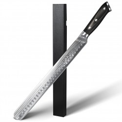 Custom Sharp Metal Brisket Cutting Knives Stainless Steel BBQ Steak Ham Slicing Knife