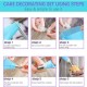 8 Pieces Baking Cake DIY Icing Piping Tips Nozzles Set Stainless Steel Nozzles Plastic Coupler and EVA Pastry Bag
