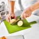 Fast Selling 4-Piece Smart Kitchen Gadgets Index Plastic Chopping Cutting Board Set with Storage Stand and Food Icons